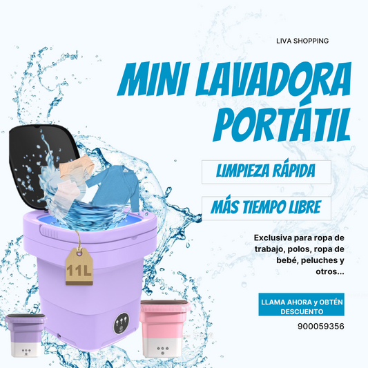 Mini Lavadora Portátil